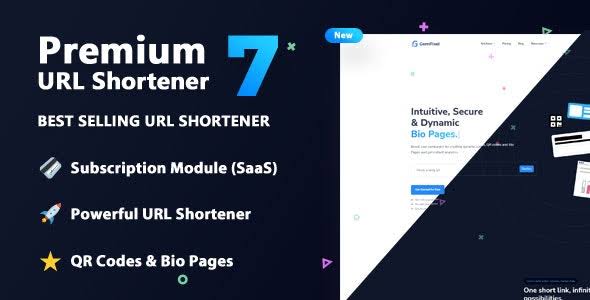 Premium URL Shortener Script - Link Shortener, Bio Pages & QR Codes