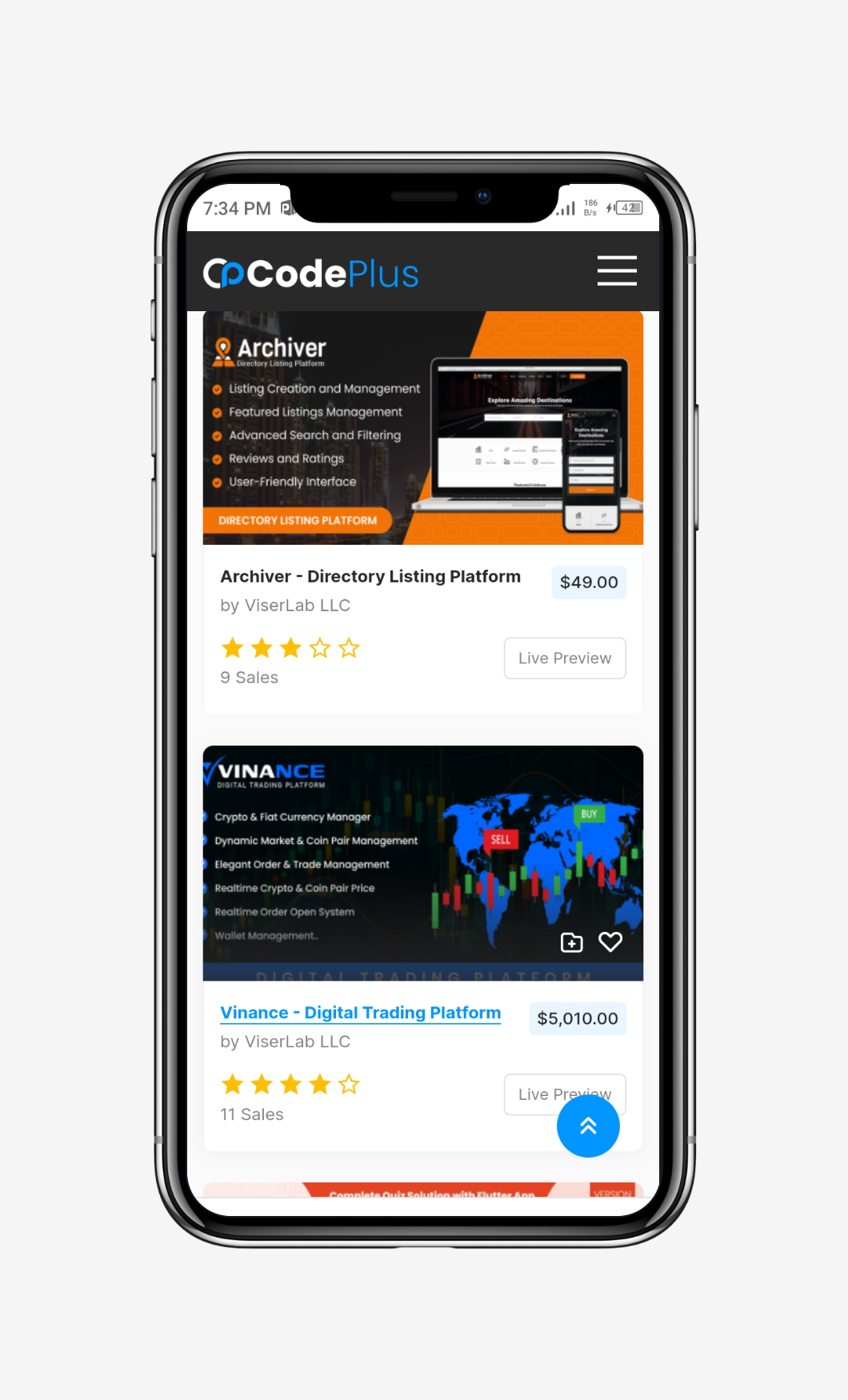 Code And Template Marketplace Script Codeplus